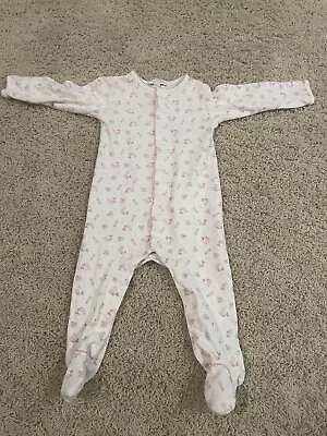 Magnolia Baby Boutique Girl Pink Whale Lighthouse Footie One Piece Pajama 9 Mos • $9