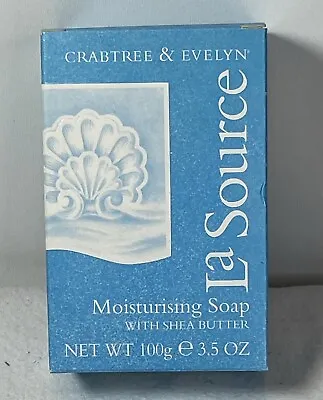 Crabtree & Evelyn Original La Source Moisturizing Bar Soap 3.5 Oz/100g New • £18.95