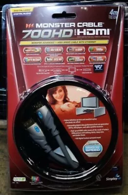 Monster HDMI Cable 700hd 4m (13ft) Brand New In Retail Package HD TV • $4.50