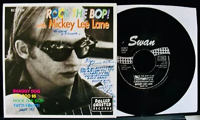 MICKEY LEE LANE~Signed ROCK THE BOP~Rockabilly 45 Ep ✦SWAN #RCEP 120 (Near Mint) • $279.99