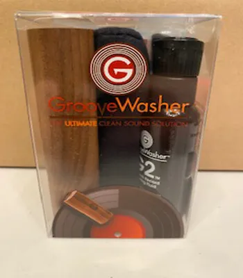 GrooveWasher Vinyl Record Cleaning Kit – Handcrafted Walnut Handle   BRAND NEW   • $25.83