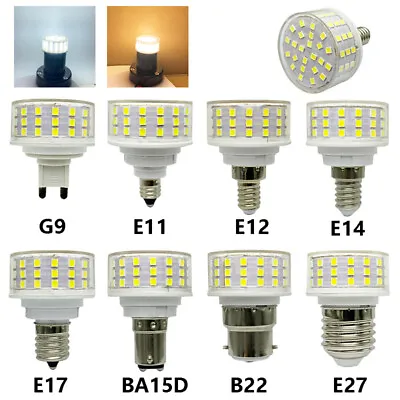 10W G9 E27 E14 E12 E11 E17 BA15D LED Mushroom-Shaped Light Bulbs No Flicker Lamp • $2.99