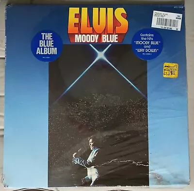 Elvis Presley Moody Blue Lp Org 1977 Sealed Stickers With Water Damage To Cover • $7.50