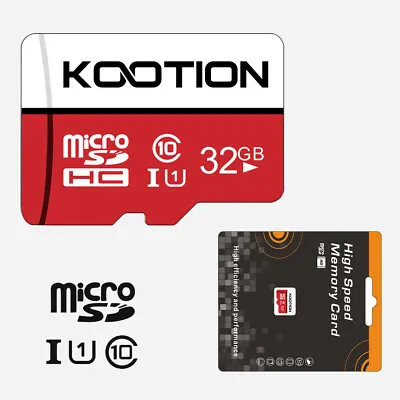 Kootion Micro SD Card 32GB Class 10 Ultra SDHC Memory Card For Camera PC Laptop • $5.99