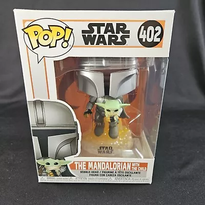 FUNKO POP Star Wars The Mandalorian W/The Child & Jet Pack Grogu #402 NEW • $8.95