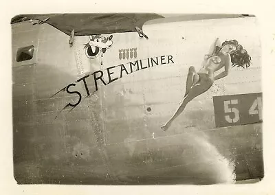 Org. Nose Art Photo: B-24 Bomber  STREAMLINER !!! • $8