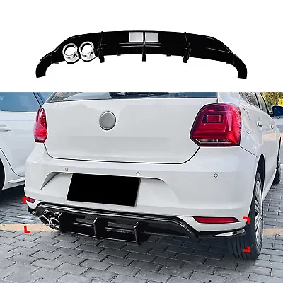 For VW Polo MK5 6R 2009-2014 2012 Rear Bumper Diffuser Lip Spoiler Body Kit New • $104.07