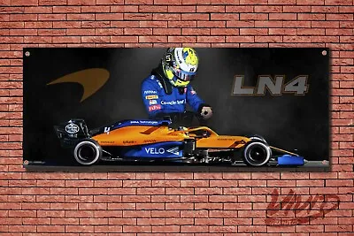 Mclaren F1 Team Lando Norris PVC Garage / Workshop / Wall Banner / Poster LN4 • £19.99