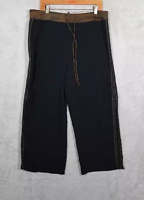 Marni Wide Leg Silk Pants Womens XL Black • $69.30