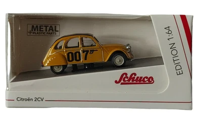 $16.82 • Buy Schuco Citroen 2CV 007 Yellow Diecast Model 1:64