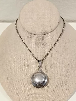 Vtg Handmade Mexico Sterling Silver Necklace Chain Perfume Poison Bottle Pendant • $135