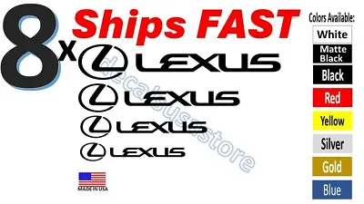 8 X Lexus Caliper Decal Choose Color Sticker - Heat Resistant - Free Shipping • $8.99