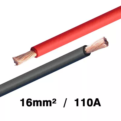 16mm² Battery Cable 110Amps Hi-Flex Starter/Welding Wire • £11.75