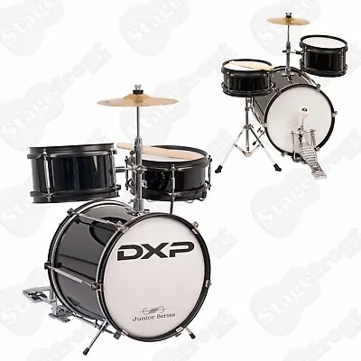 Dxp Junior 3 Piece Drum Kit With Sticks Cymbal & Kick Pedal Txj3bk • $199