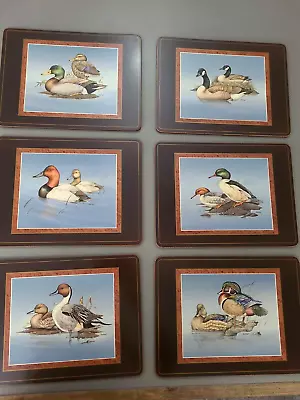 6 Beautiful Vintage Pimpernel Mallard Ducks/Canadian Geese Placements Cork Back • $32