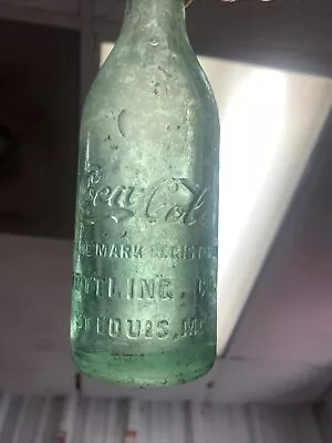 Straight Sided Coca-Cola Mid-Script Embossed Soda Bottle St. Louis MO Missouri • $39.99
