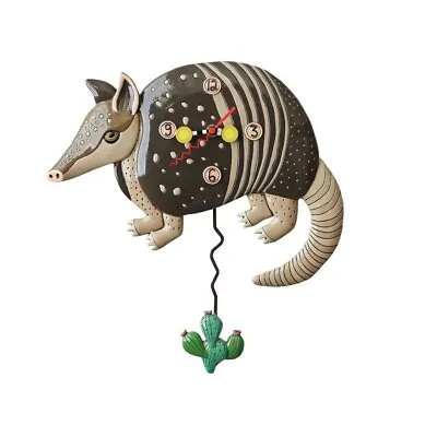 Allen Designs By ENESCO 6012448 ARLO THE ARMADILLO Resin Pendulum Clock • $66.60