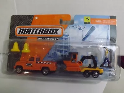 2014 Matchbox Hitch 'N Haul Mission  Construction Kings  On A Mission • $13.99