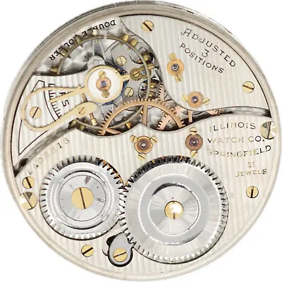 Antique 12s Illinois 21 Jewel Mechanical Pocket Watch Movement Grade 274 FRepair • $80