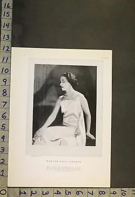 1928 Reine Sainte-marie Perrin Paul Claudel Monsieur French Photo Insert 24418 • $64.95