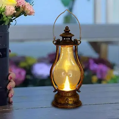 Battery Operated Hanging  Light  Oil Lamp  Miners  Lamp For Garden • £6.08