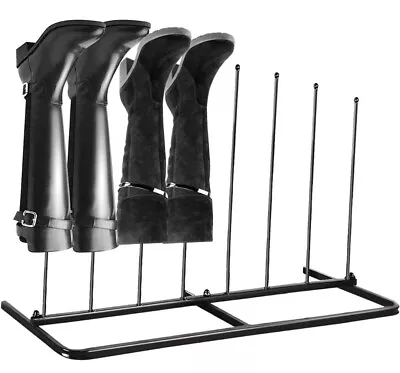 Boot Shoe Rack Iron 4Pairs Rack Boots Holder Stand Storage  • £14.59