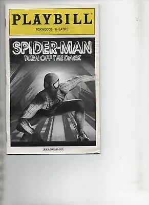 Spider-Man Turn Off The Dark Matthew James Thomas 2012 Playbill Program Foxwoods • $20
