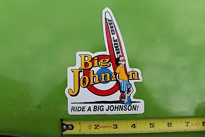 Ride A Big Johnson Longboard Surfboard Sexy Cartoon V28B Vintage Surfing STICKER • $20