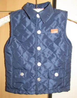 Boys Toddler 7 For All Mankind Blue Quilted Vest Jacket Size 4T • $14