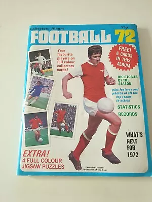 Rare Panini Top Sellers Football 72 Sticker Album 1972 Full Set Complete • £275