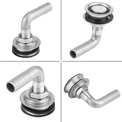 90°Stainless Steel Marine Boat Flush Mount Fuel Gas Tank Vent For 5/8  Hose • $15.03