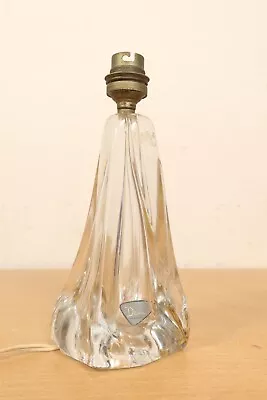 French Vintage Daum Crystal Lamp Base Circa Mid 20th Century Signed • £119.95