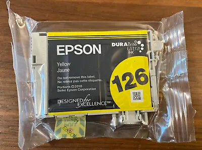 Genuine Epson 126 DuraBrite Yellow Ink Cartridge  T126220 T126420 OEM T1264 • $8.50