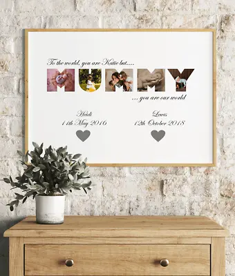 Personalised MUMMY Photo Collage Picture Frame - Lovely Gift Idea For Mum • £24.95