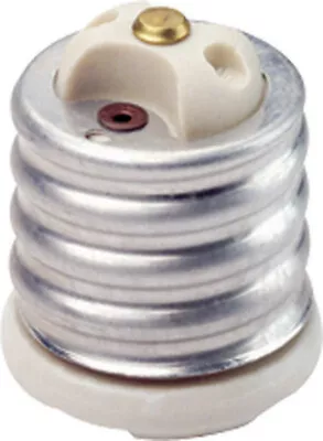 Leviton 08681-000 Porcelain Incandescent Mogul To Medium Base Socket Adapter • $8.85