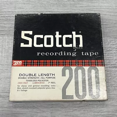 Vtg Scotch Magnetic Tape 200 1/4” 2400’ Double Length Reel To Reel Sound Of Musi • $6.99