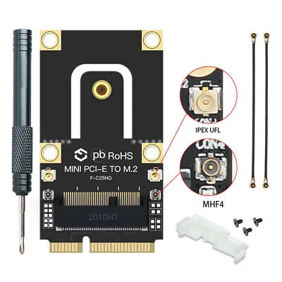 Intel AX210 AX200 NGFF M.2 WiFi Card To Mini PCIe Network Card Adapter Converter • $8.49