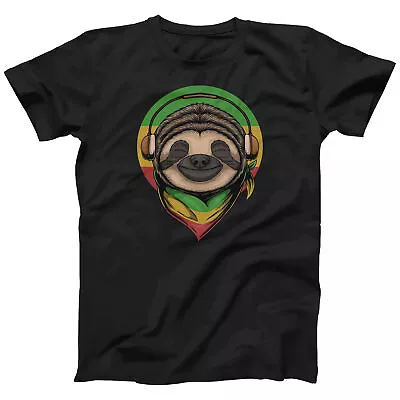 Rasta Sloth T-shirt Cute Jamaican Sloth Tee For Men's Women's Kids (S-5XL) • £9.99