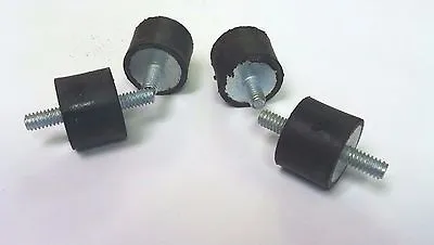 4 Rubber Vibration Isolator Mount 1/4-20 1  X 3/4  SOFT    MADE IN THE USA! • $5.50