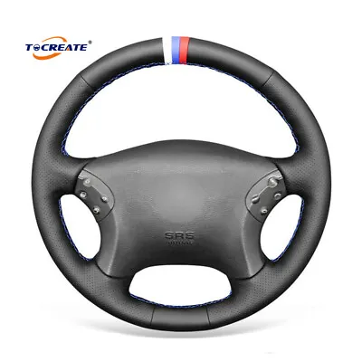 Genuine Leather Steering Wheel Cover For Benz C-Class W203 C32 AMG 2002 #2003 • $41.99