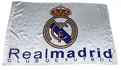 Real Madrid Club De Futbol Flag Soccer Banner 3’x5’ La Liga White Blue Wall Art • $17.64