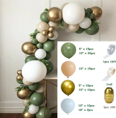 Eucalyptus Balloon Garland Arch Kit Birthday Wedding Bridal Shower Party Decor • $18.99