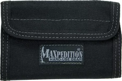 Maxpedition Spartan Wallet Black 0229B 5 1/2  X 3 1/2  X 1/2  Closed. Contains A • $26.34