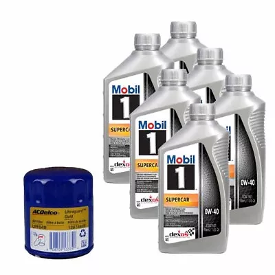 Mobil 1 0W40 Dexos R 12 Quart Oil/AC Delco UP64R Filter Change Ki • $141.99