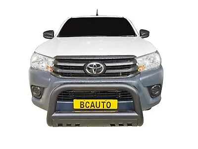 Black Bullbar Nudge Bar Grille Skid Guard Suitable For Toyota Hilux 2015-23 • $299.95