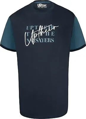 £22.99 • Buy Uptheir Zulu Script Logo Print T-Shirt - Navy 2XL 3XL 4XL 5XL 6XL 7XL 8XL