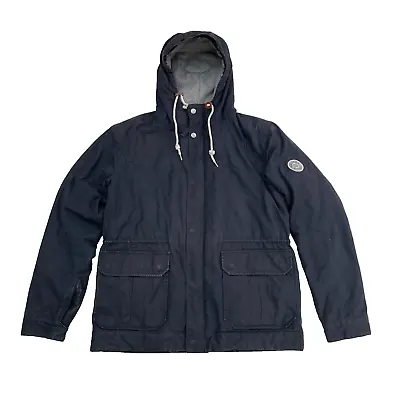 NORSE PROJECTS Men's NUNK COTTON Millerain Hooded Jacket MEDIUM Blue • $62.22