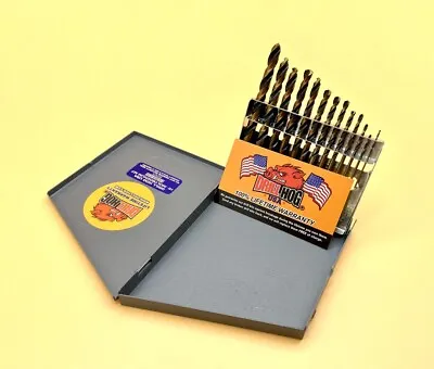 13 Pc METRIC Drill Bit Set MM HI-Moly M7 Drills Lifetime Warranty Drill Hog®  • $28.49