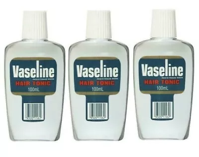 * 3 X Vaseline Hair Tonic 100mL Natural Oil Supplement For Hair Scalp • $14.20