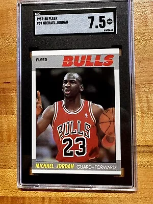 1987 Fleer Michael Jordan SGC 7.5 NM+ • $299.99